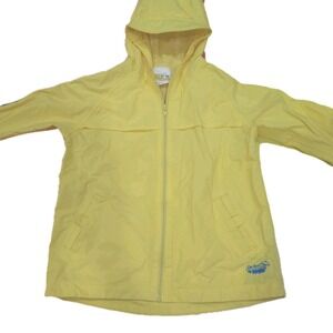 Splashy Kids Yellow Rain Jacket Raincoat Waterproof Hooded - Size 4T